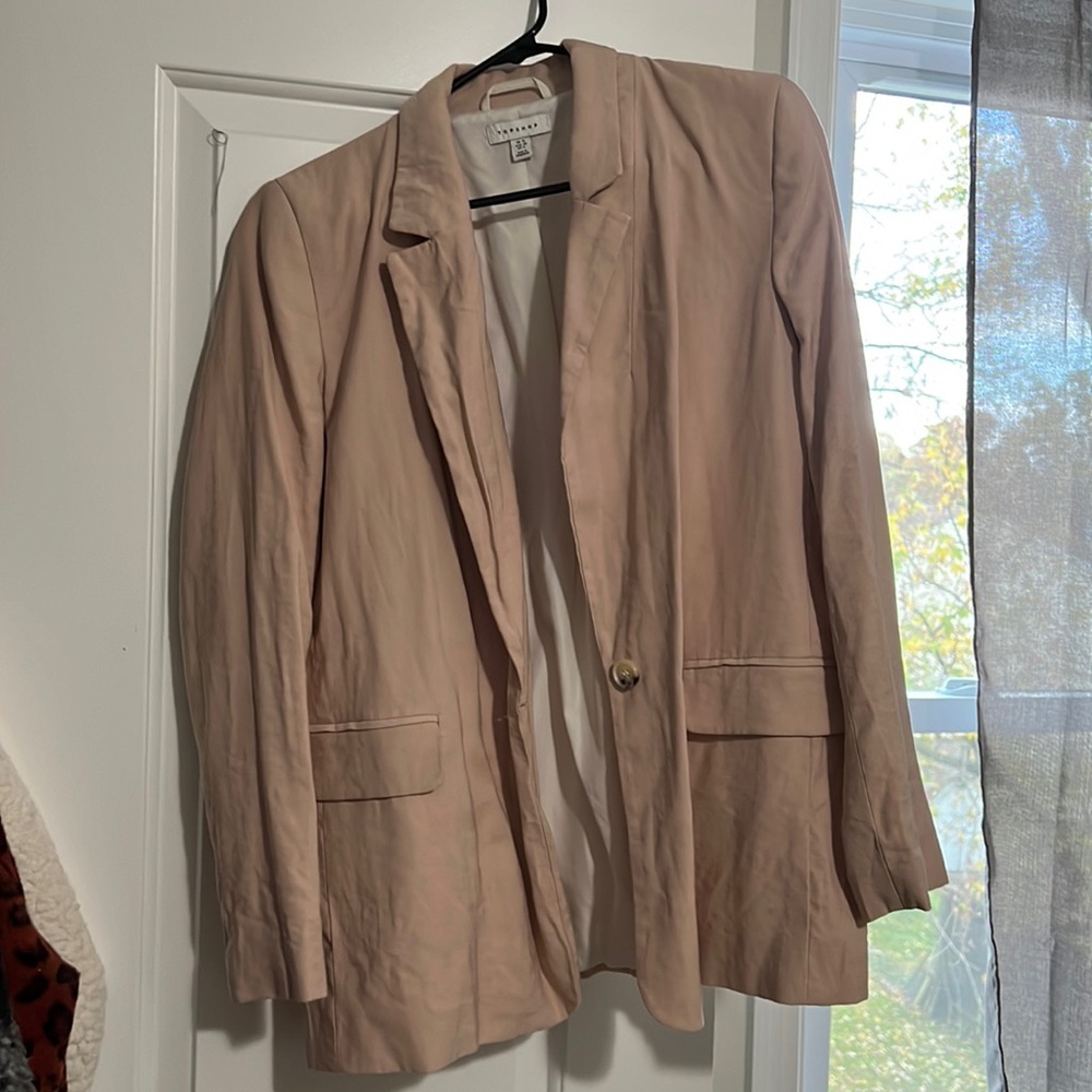 Topshop pink blazer